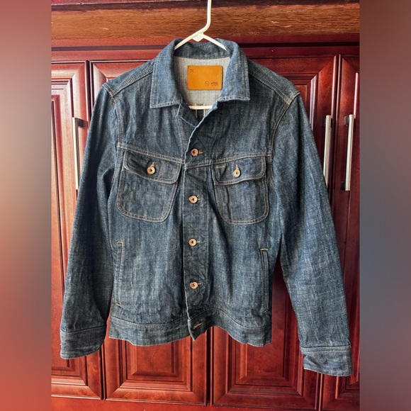 Taylor Stitch Long Haul Jacket in Green Cast Selvage Denim - 36 (XS) - Picture 1 of 3